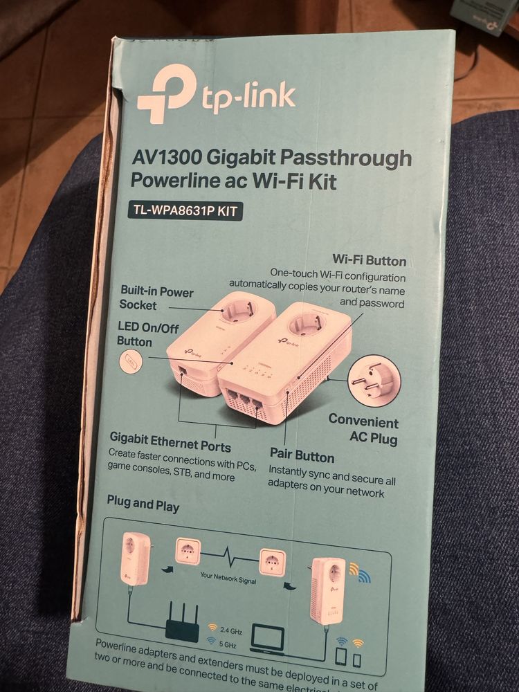Powerline Tp-Link WPA8631 Wifi AV1300 KIT