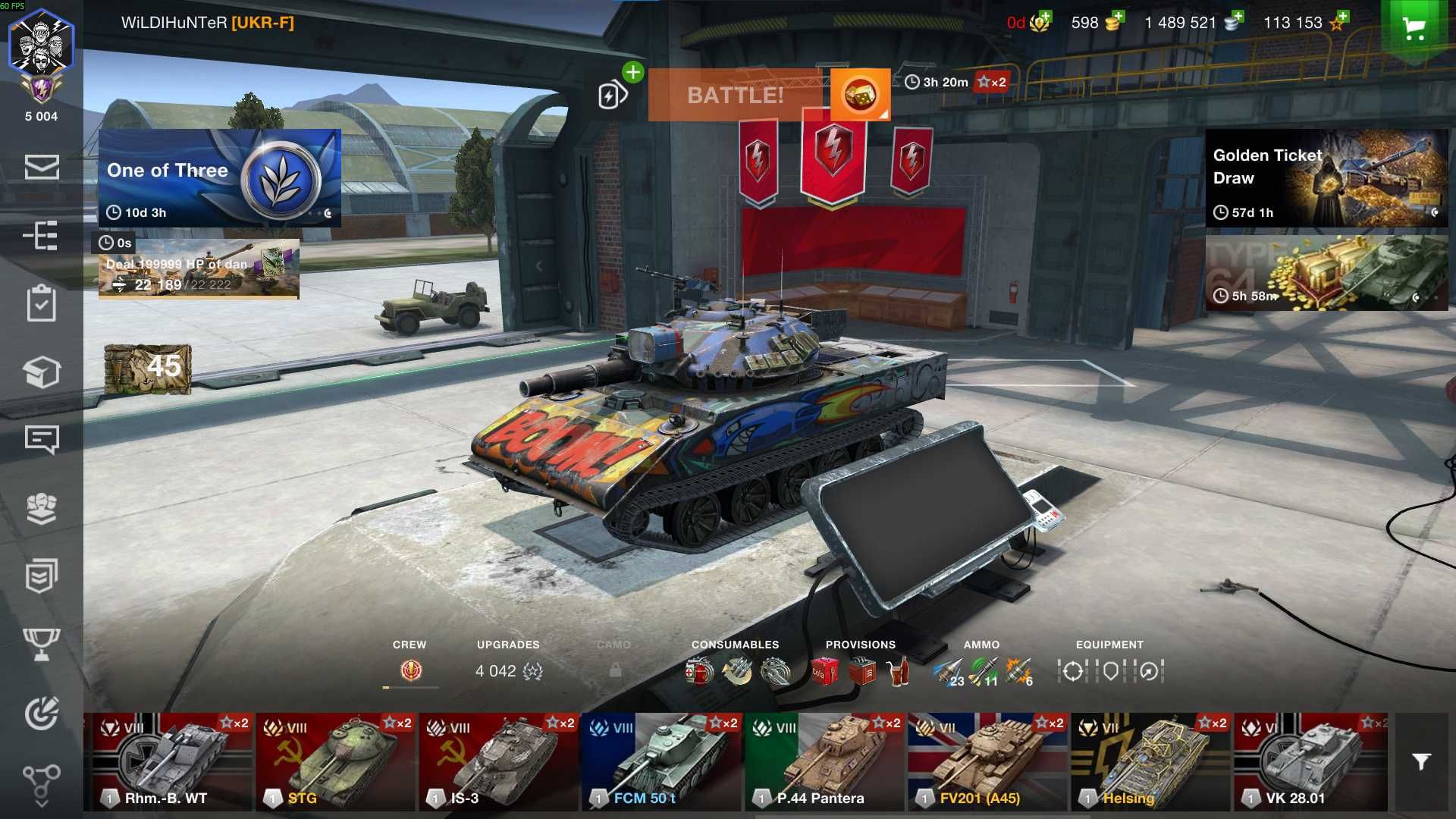 Продаж Топ аккаунту WoT Blitz (EU)
