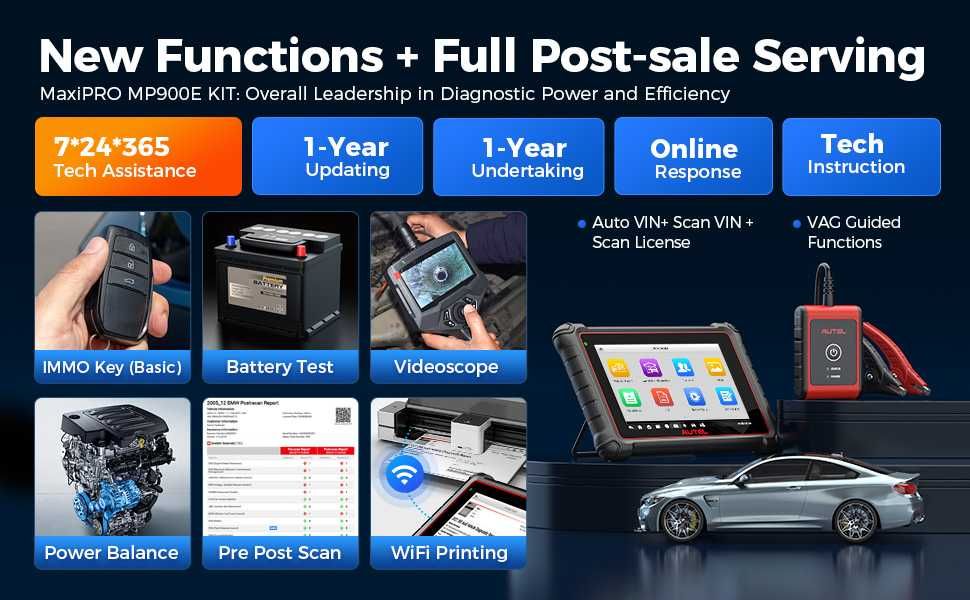 Autel MaxiPRO MP900E KIT Máquina Diagnostico OBD Profissional (NOVO)