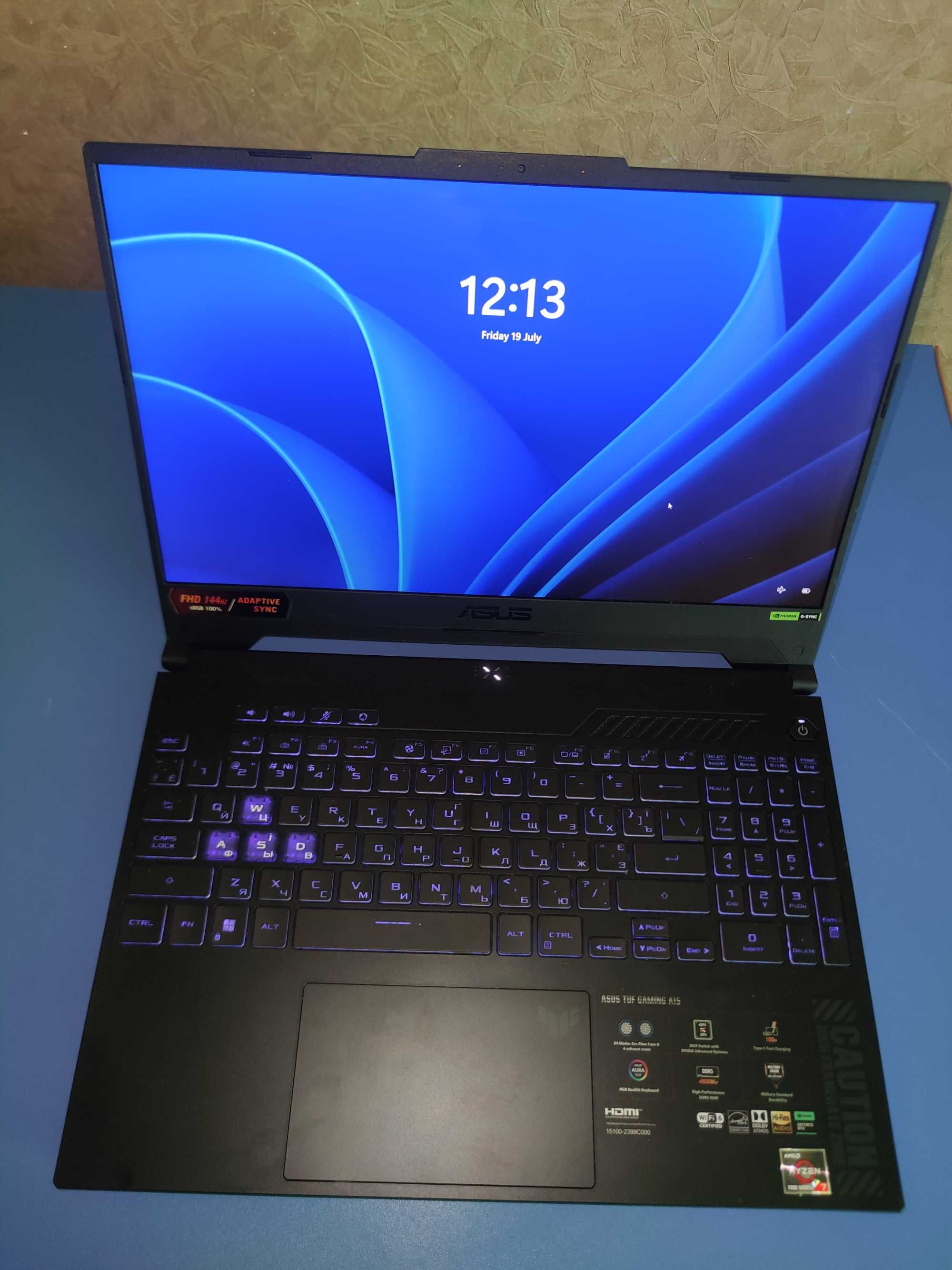 Ноутбук ASUS TUF Gaming A15 FA507NV,