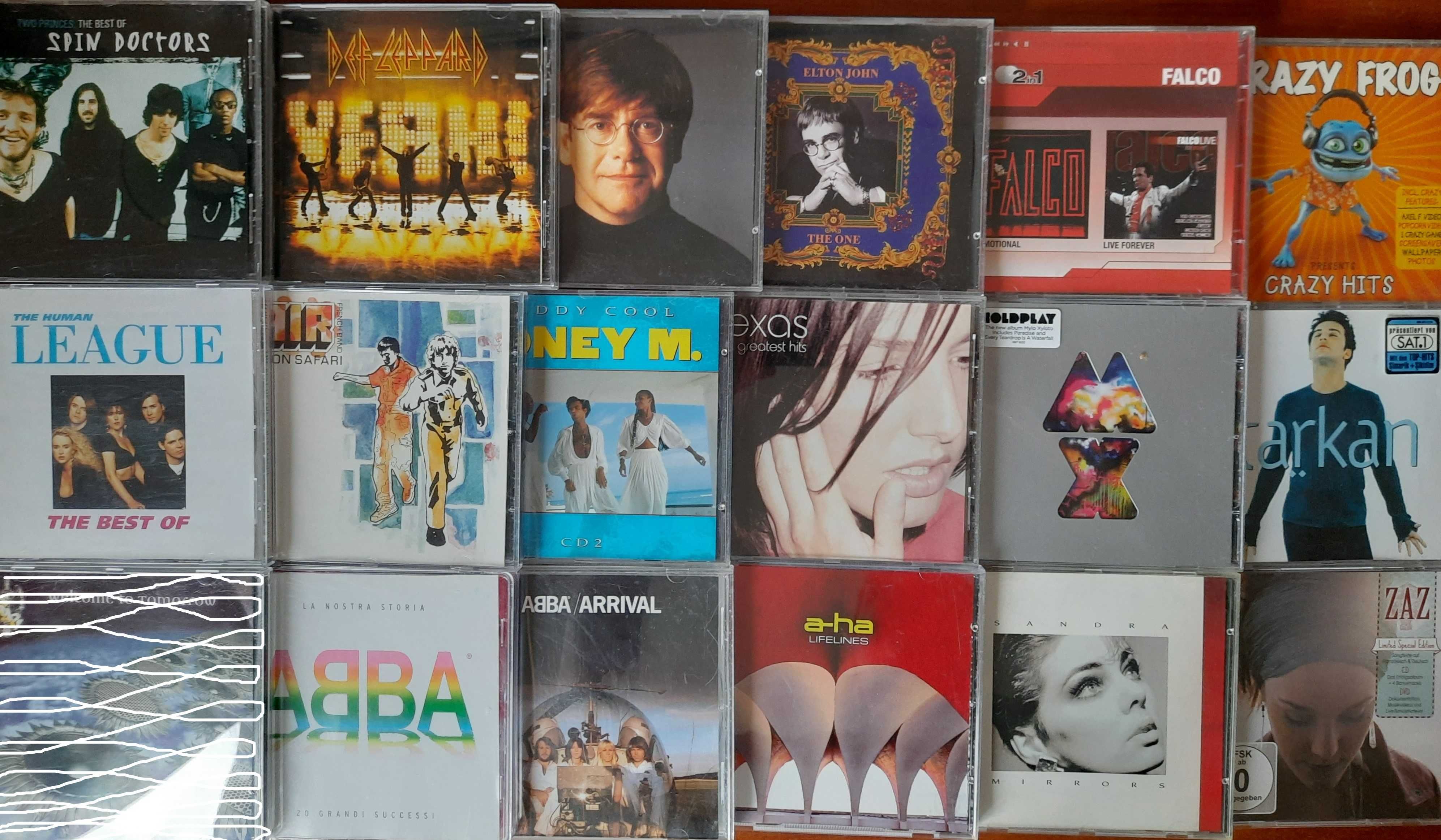 CD (Audio) Elton John A- Ha Def Leppard Boney M ABBA Falco Sandra ZAZ