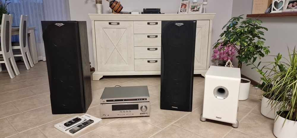 Zestaw audio Yamaha RX-V465,DVD-S663,Tonsil VOYAGER 200,SUB Magnat