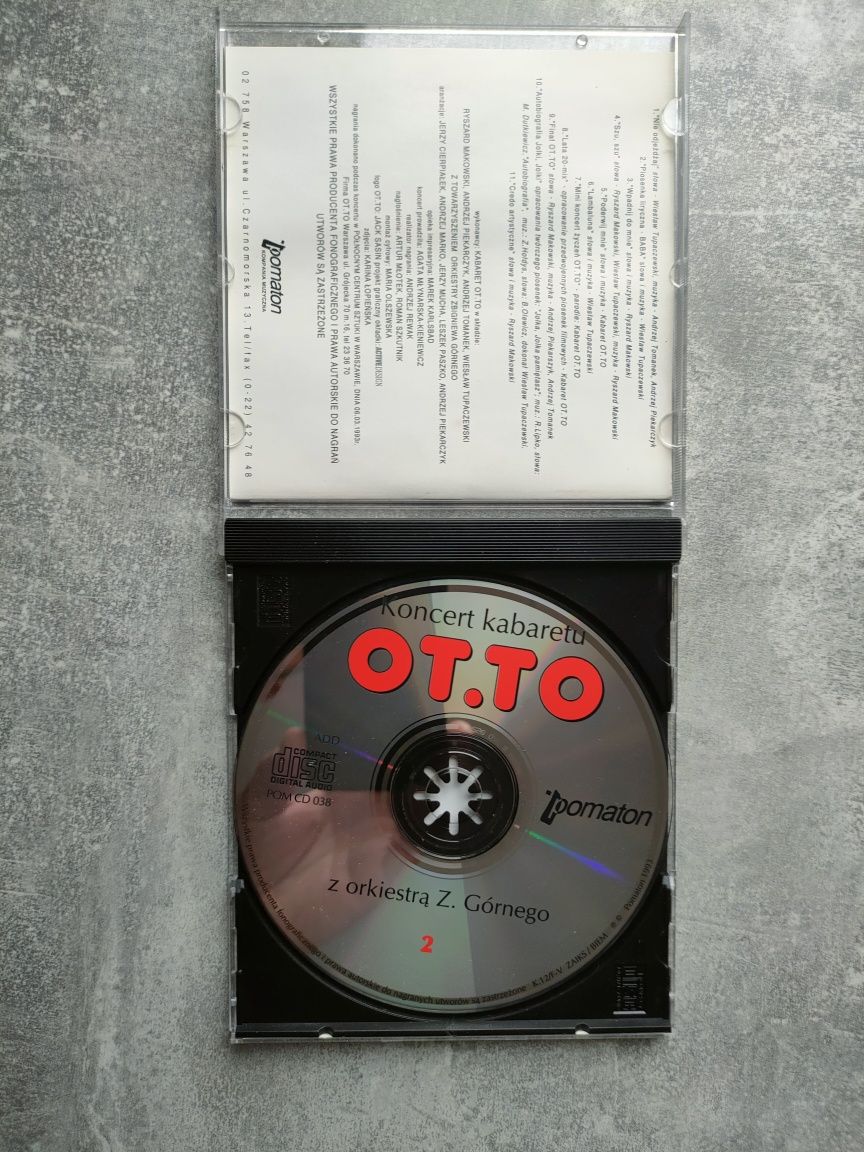 CD KONTERT KABARETU OT.TO UNIKAT Jak NOWA Oryginalna płyta kompaktowa