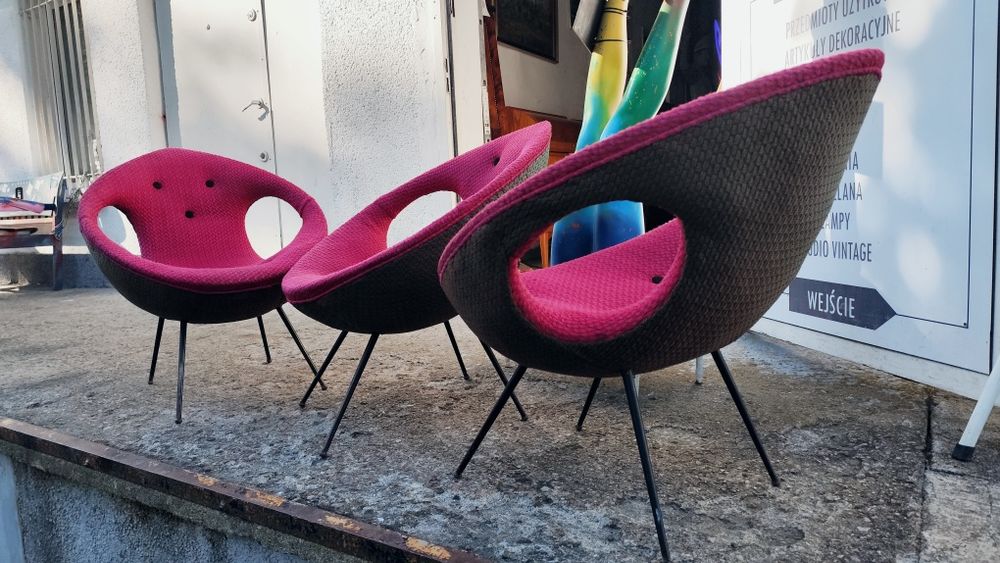 Fotel ufo prl vintage