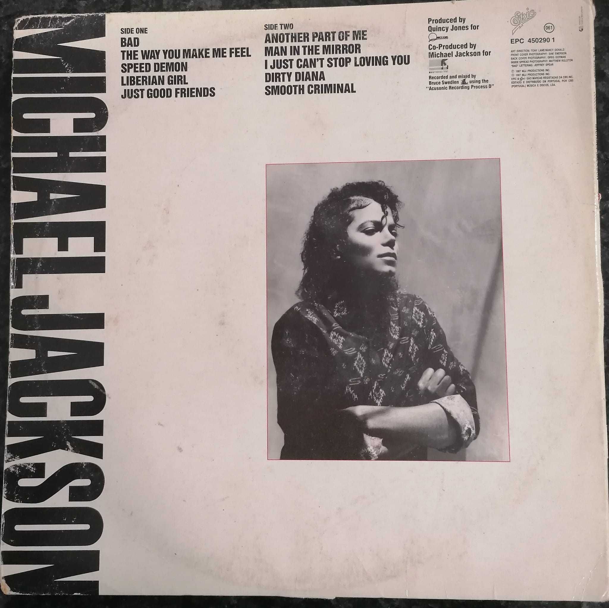 Vinil Vintage Michael Jackson - Bad (1987), Dangerous (1991) e outros