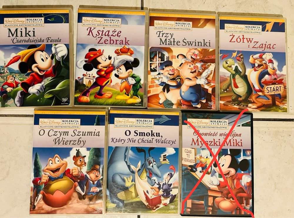 Kolekcja Animacji Klasyczne Krótkometrażówki Disney dvd