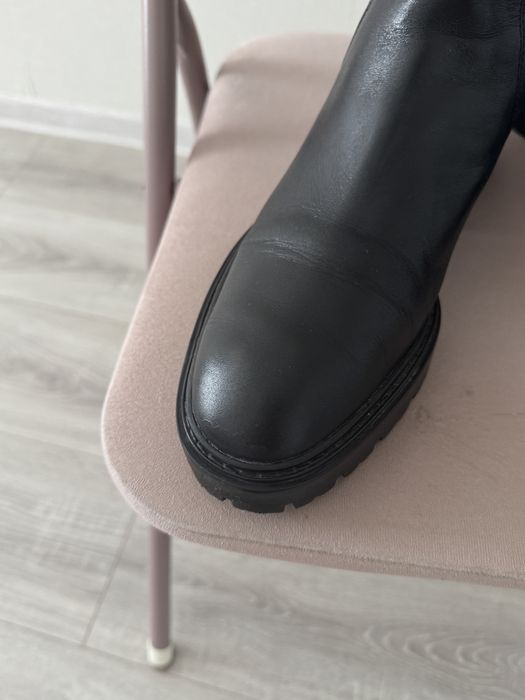 Шкіряні черевики  zara 39 розмір