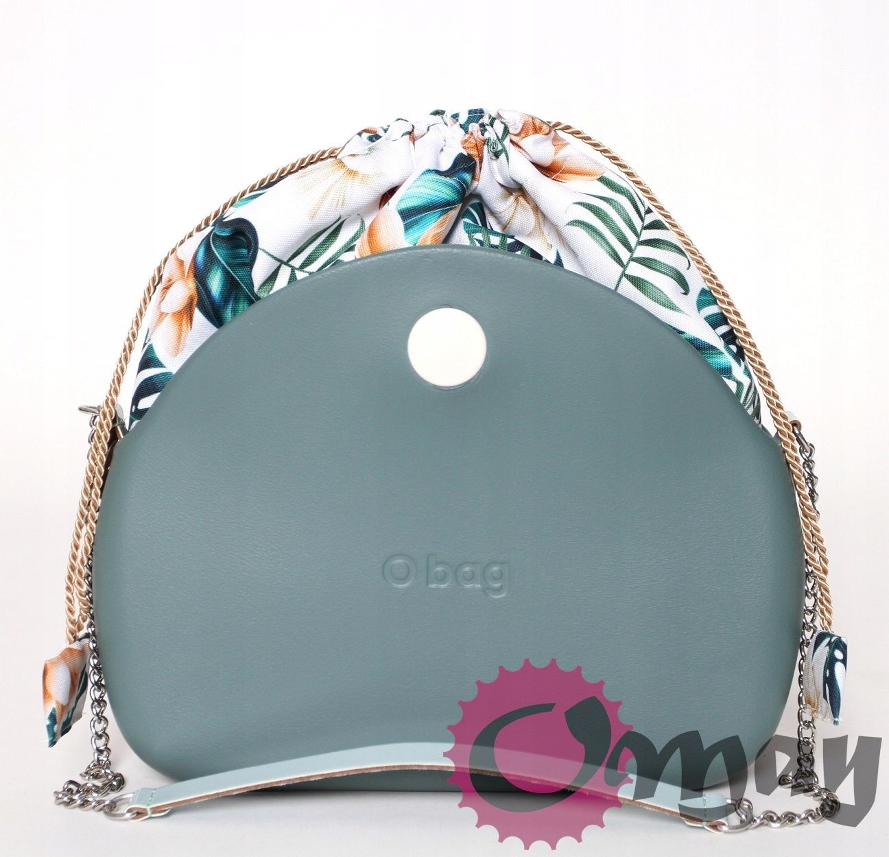 organizer OBAG MOON LIGHT worek storczyki biszkopt 2 kieszenie OMAY