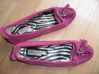 Jimmy Choo-różowe zamszowe  baleriny 40,5-26 cm