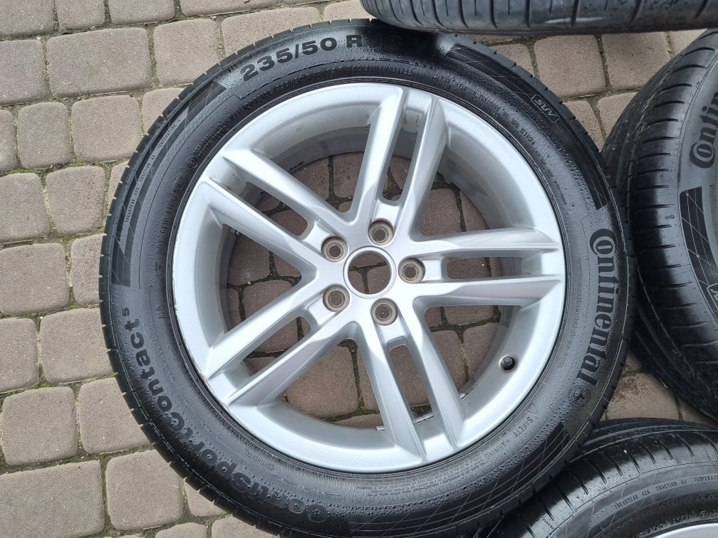 Alufelgi Koła 5x112 ET 43 Audi VW Opony Continental 235/50R18