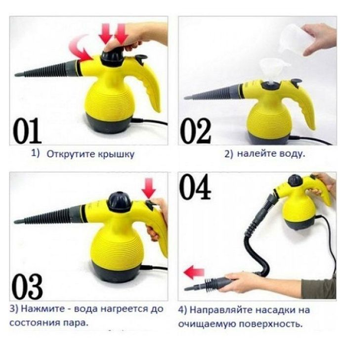 Відпарювач з функцією парочистки Steam Cleaner DF-A001 (TM-115) / Ручн