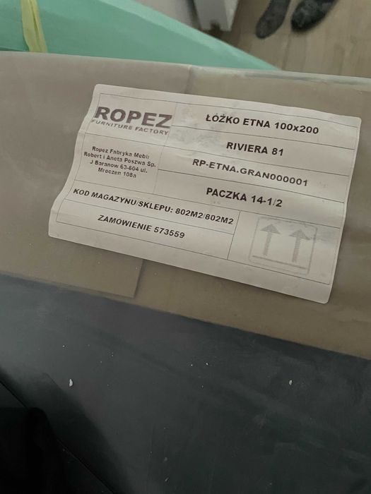 Nowe łóżko młodzieżowe granatowe
