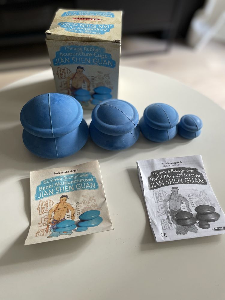 Gumowe chińskie bańki do akupunktyry