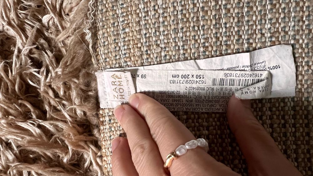 Tapete (1,50x2,00m) Zara Home com pelo