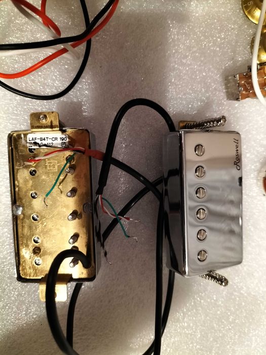 Orginalne Okablowanie z Gitary Les Paul Harley Benton SC-25TH Firemist