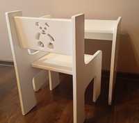 Stolik i krzesełko dla dzieci białe