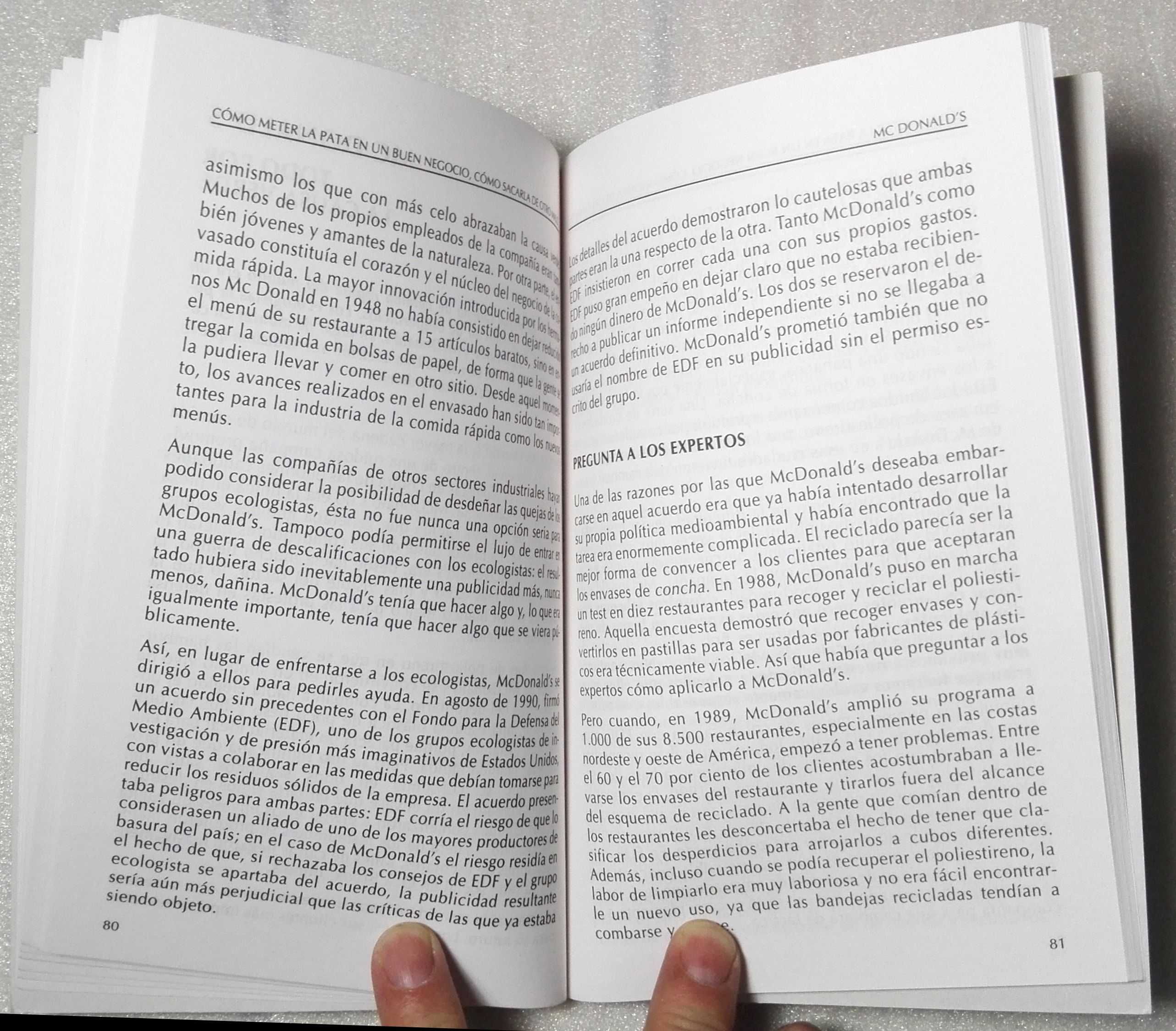 Livro Como Meter la Pata en Bueno Negocio, Como Sacarla Otro Malo