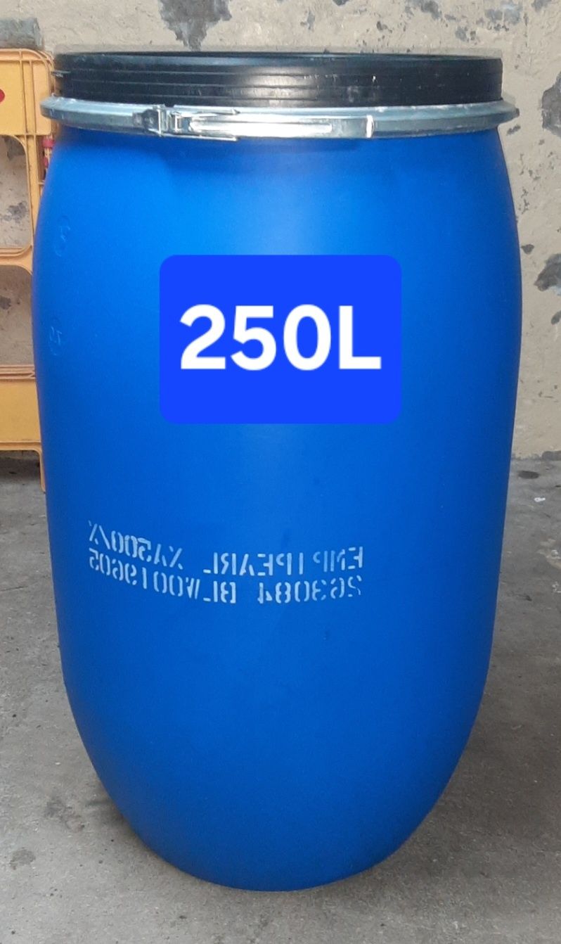 Bidon de plástico 30, 150, 180 e 250L c/tampa, e 220 c/ 2 tampas