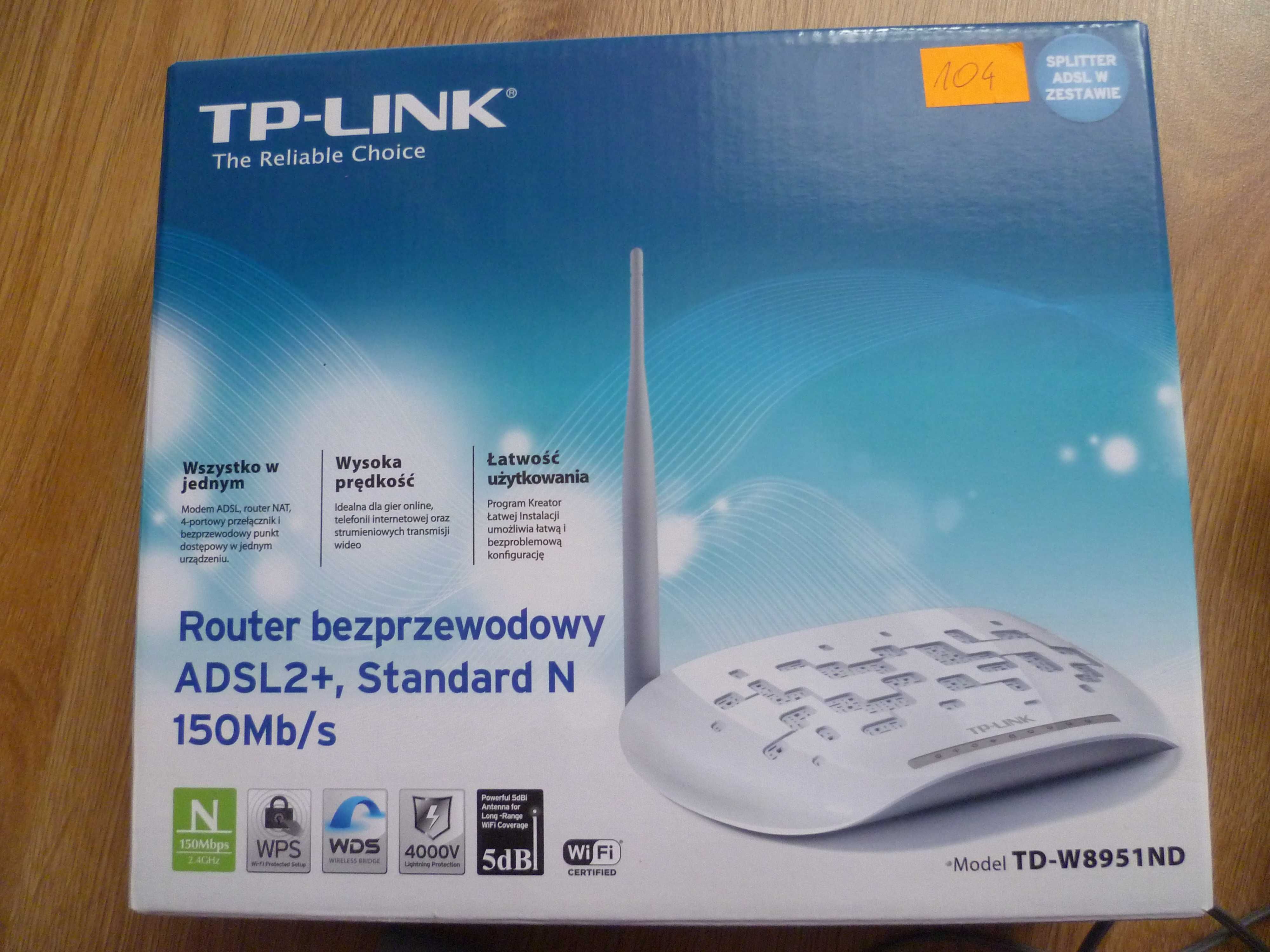 Router bezprzewodowy Tp-link 150 Mb/s