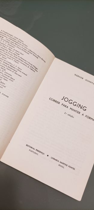Livro "Jogging" Correr para manter a forma
