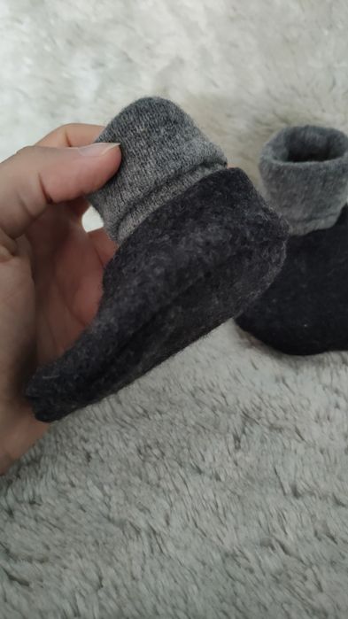 Kapcie niechodki merino wełna 16 10cm Laannaland