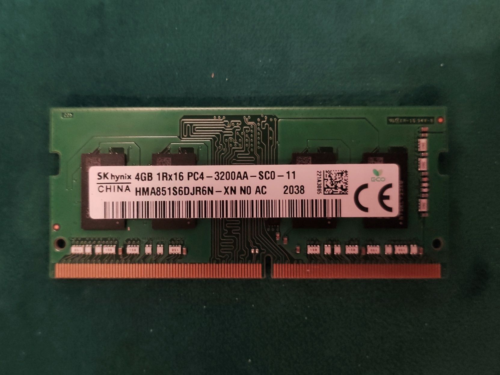 ОЗУ Hynix 4G DDR4 3200 MHz (HMA851S6DJR6N-XN)