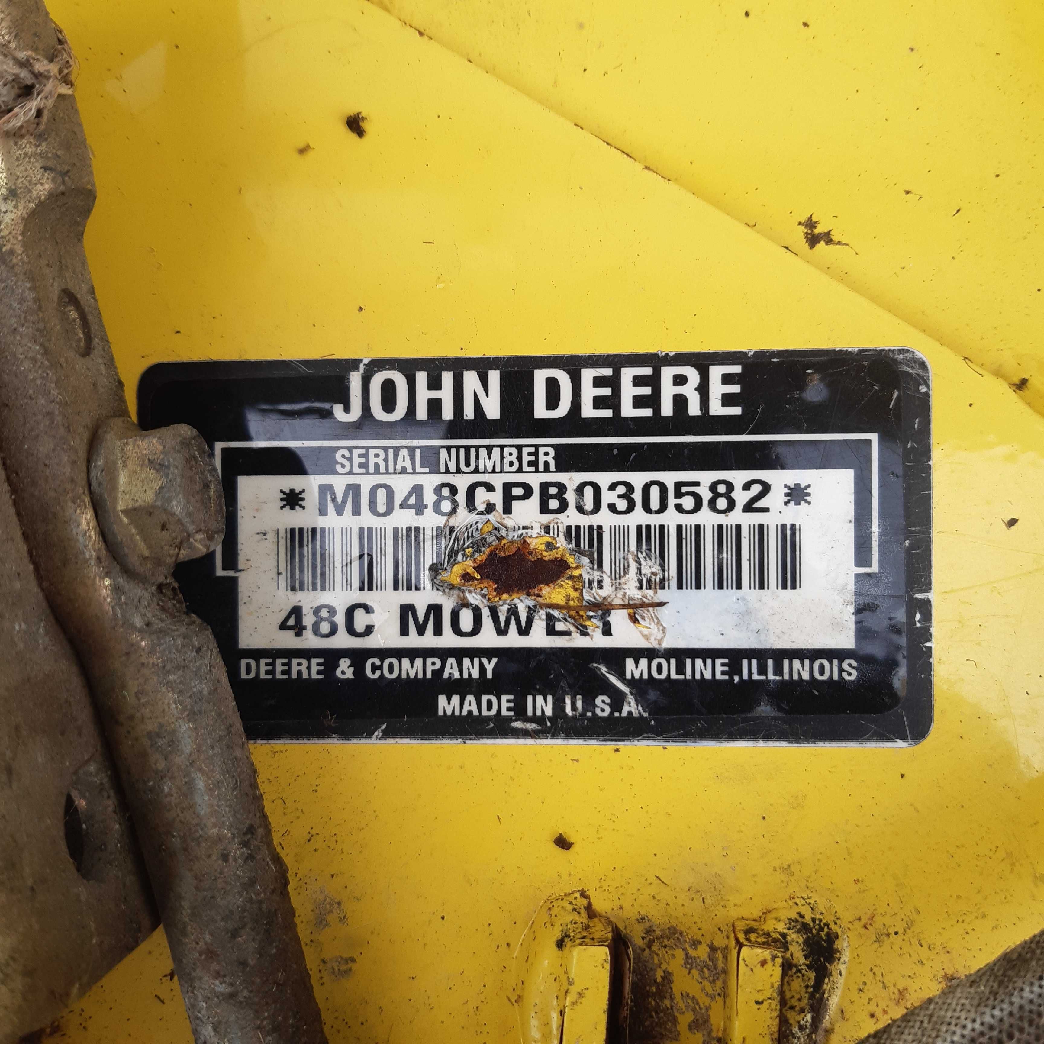 John Deere kosisko agregat tnący 3 noże 48" X530 X520 X500 X360 X340