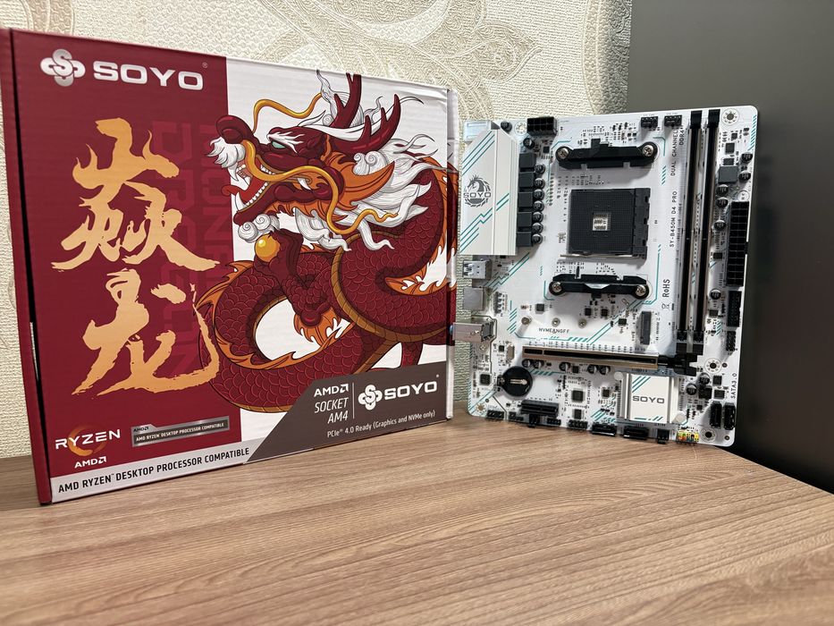 Материнська плата Soyo SY-B450M D4 PRO AMD Ryzen нова