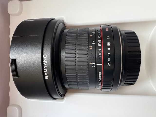 Obiektyw SAMYANG obiektyw 3.5 8mm Fish EYE CS II do CANON pod APS-C