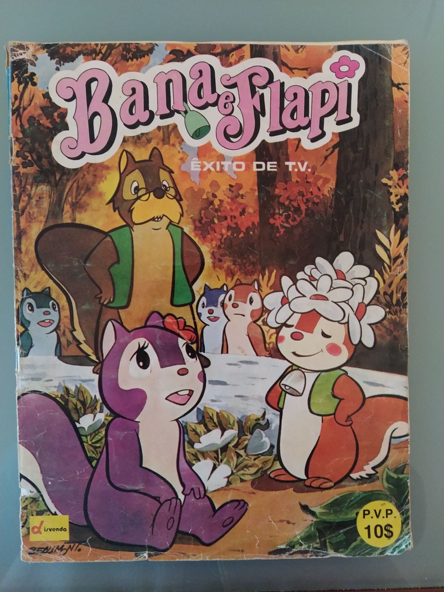 Caderneta de cromos completa da série "Bana e Flapi"