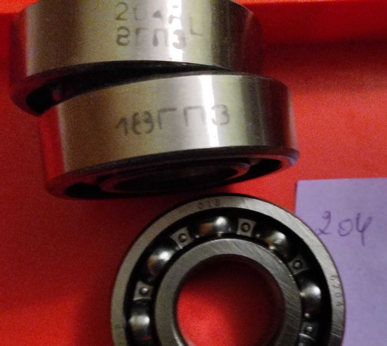 Підшипники 624, 34, 627, 629, 200, 201-204, 205, 302, 304, 305, 306