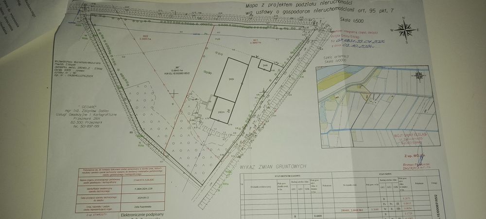 Piękna działka budowlana z warunkami zabudowy w Janowie, 8 km od E-ga