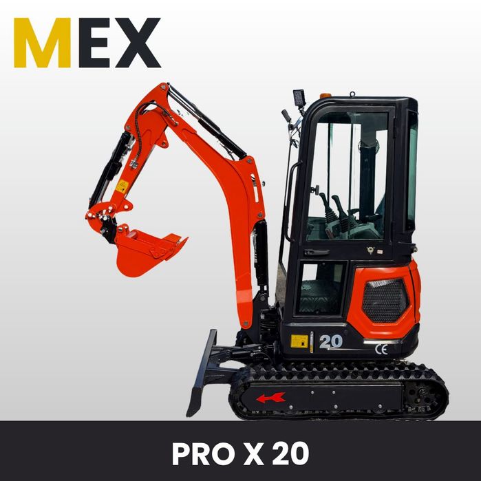 MEX PRO X20  Minikoparka gąsiennicową z kabina   NOWA