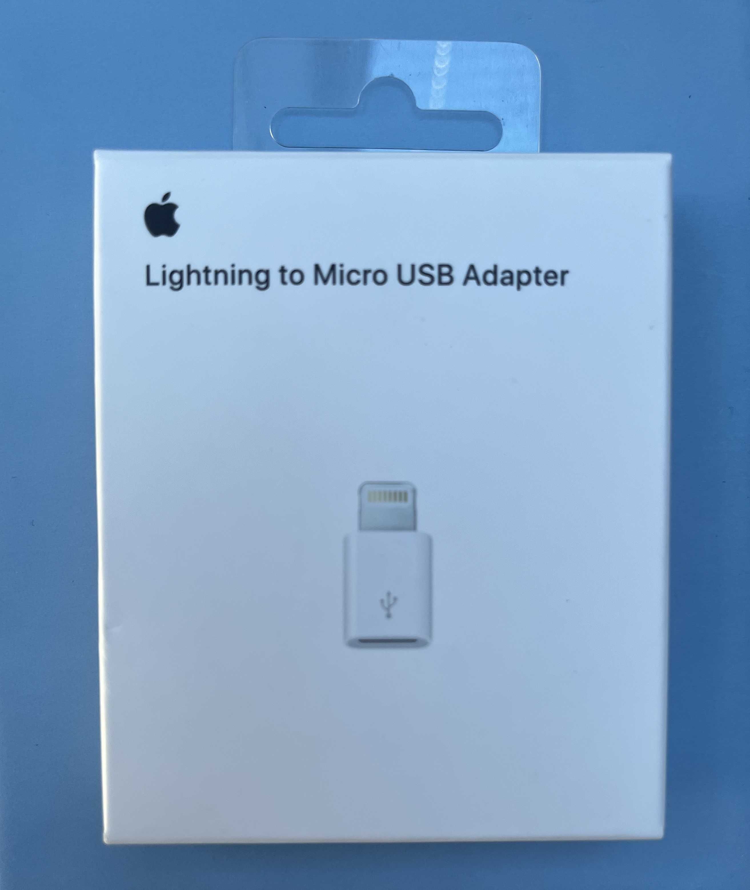 ORYGINAŁ Przejściówka adapter Apple Lightning do Micro USB
