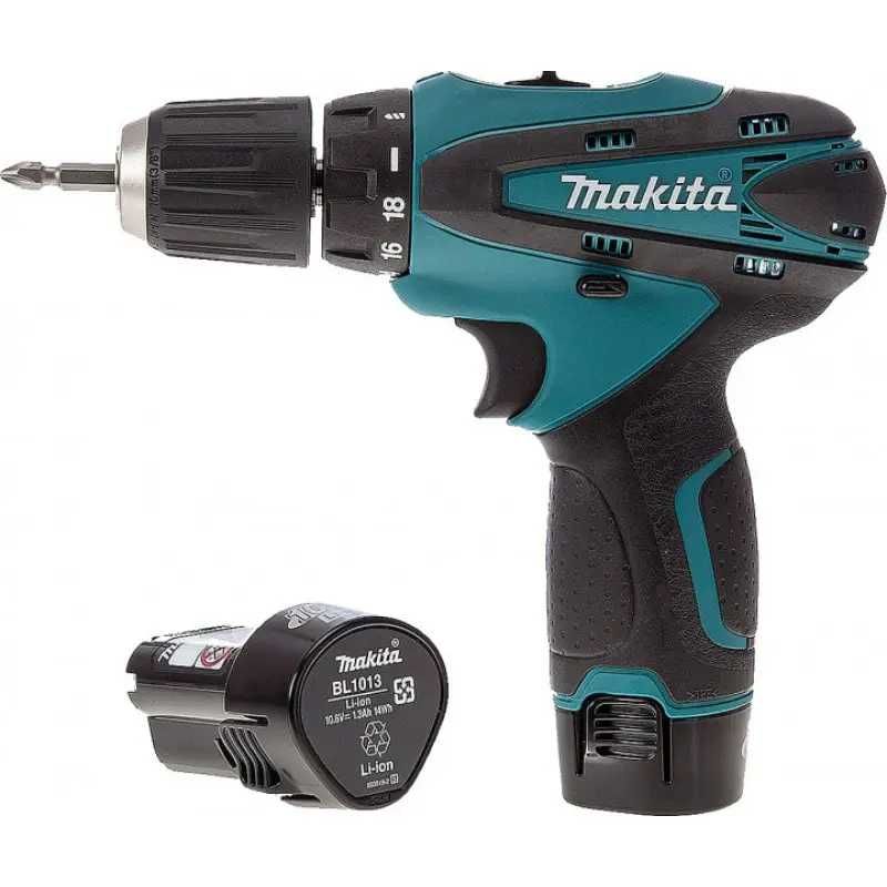 Аккумуляторный шуруповёрт 12V с набором Makita DF330DWE