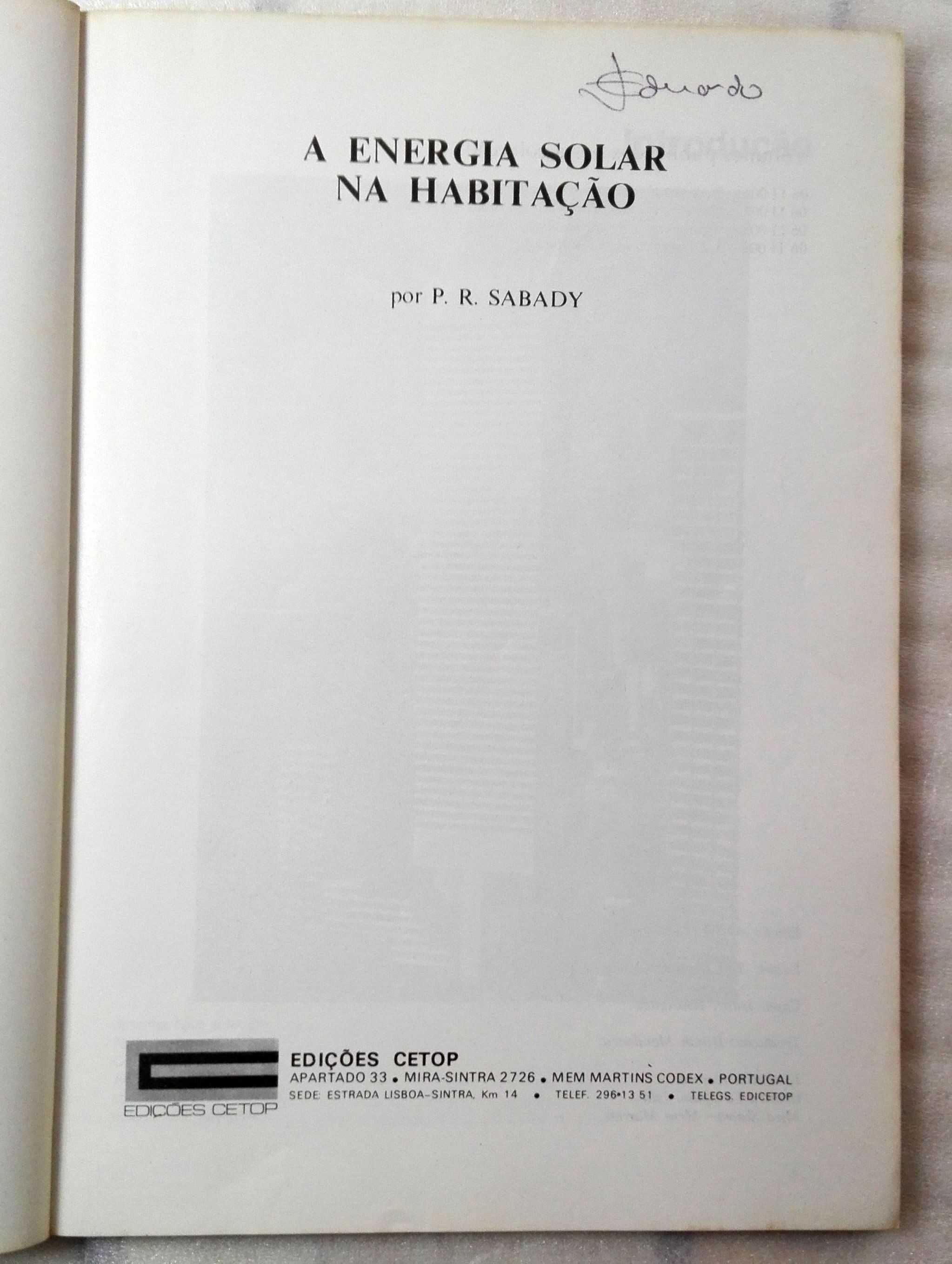 Livro A Energia Solar na Habitação