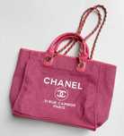 Torebka Różowa Róż Chanel Shopperka Deauville Torba