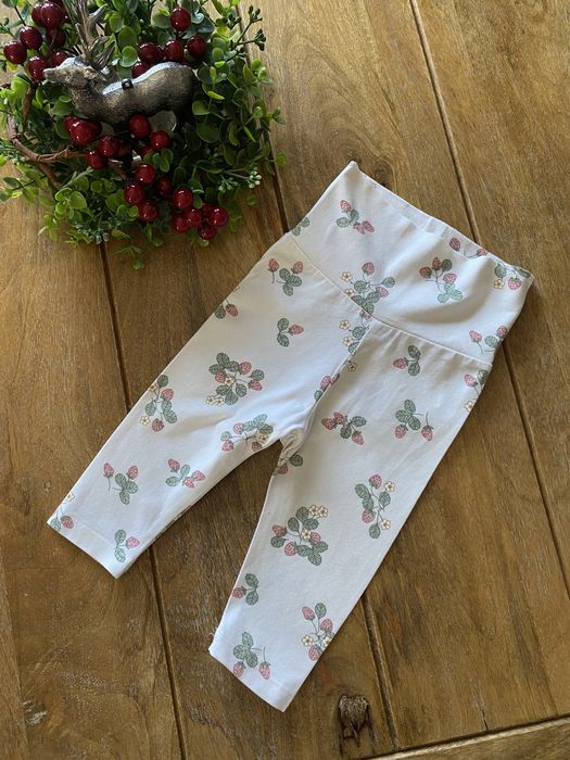 Nowe bawełniane legginsy niemowlęce Lindex 56cm
