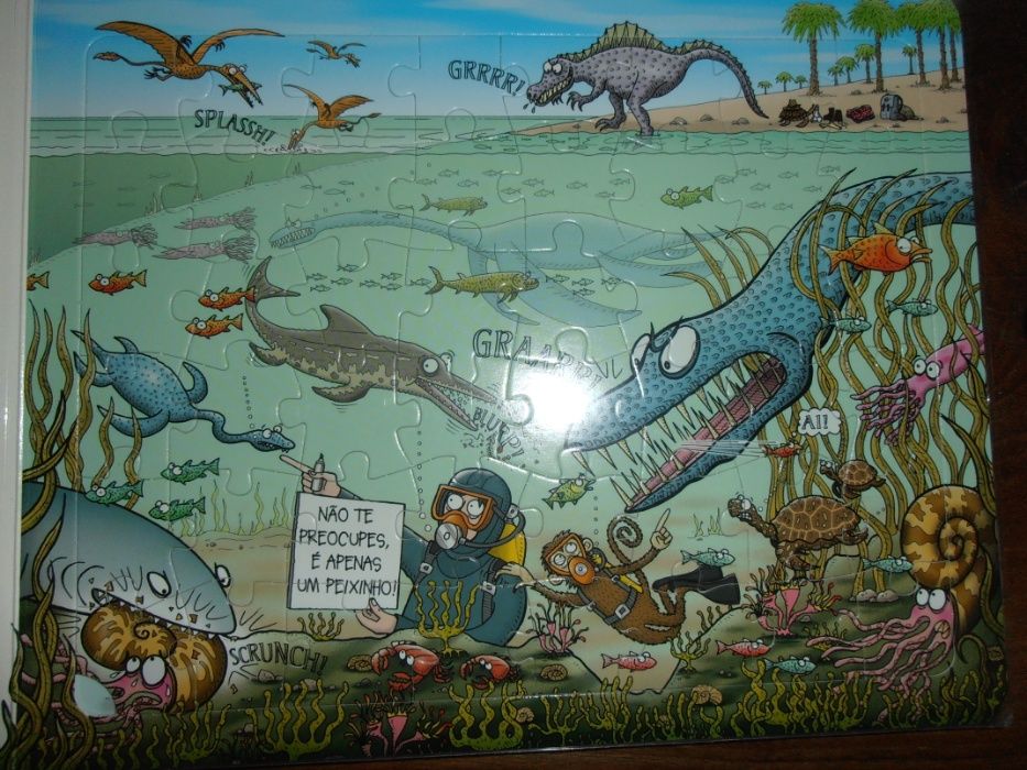 ciência horrível-dinossáurios perigosos-livro de puzzles