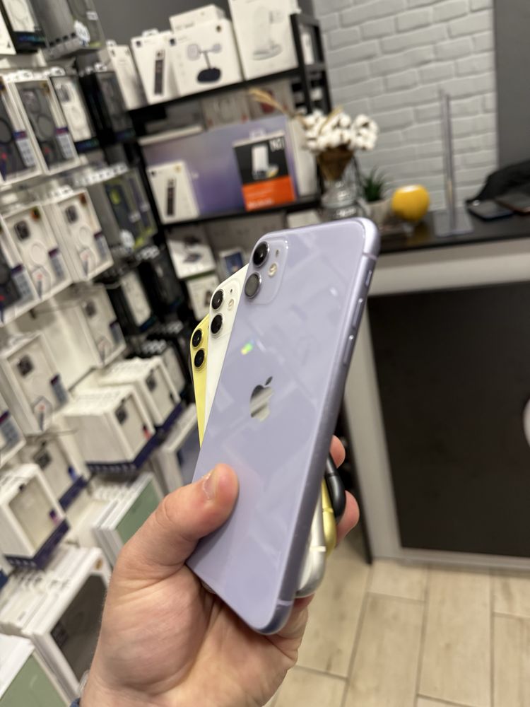 Iphone 11 64/128gb purple, white, yellow, black, надаєм гарантію