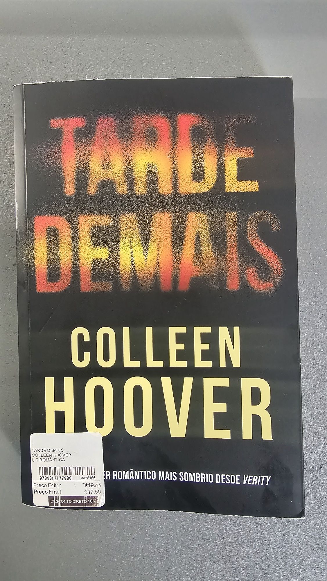 Tarde demais de Colleen Hoover