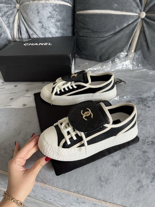 Кеды Chanel черные люкс бренд