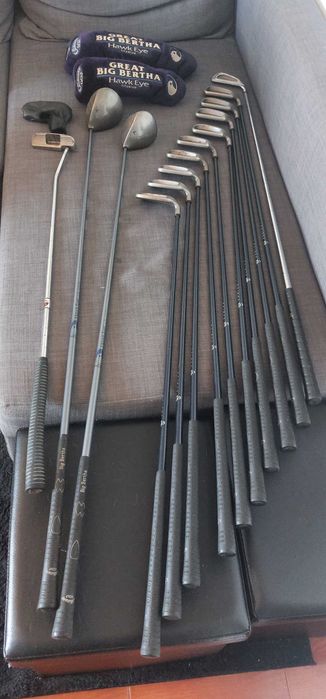 Set completo de Golfe Callaway Hawk Eye Titanium + Trolley + Saco
