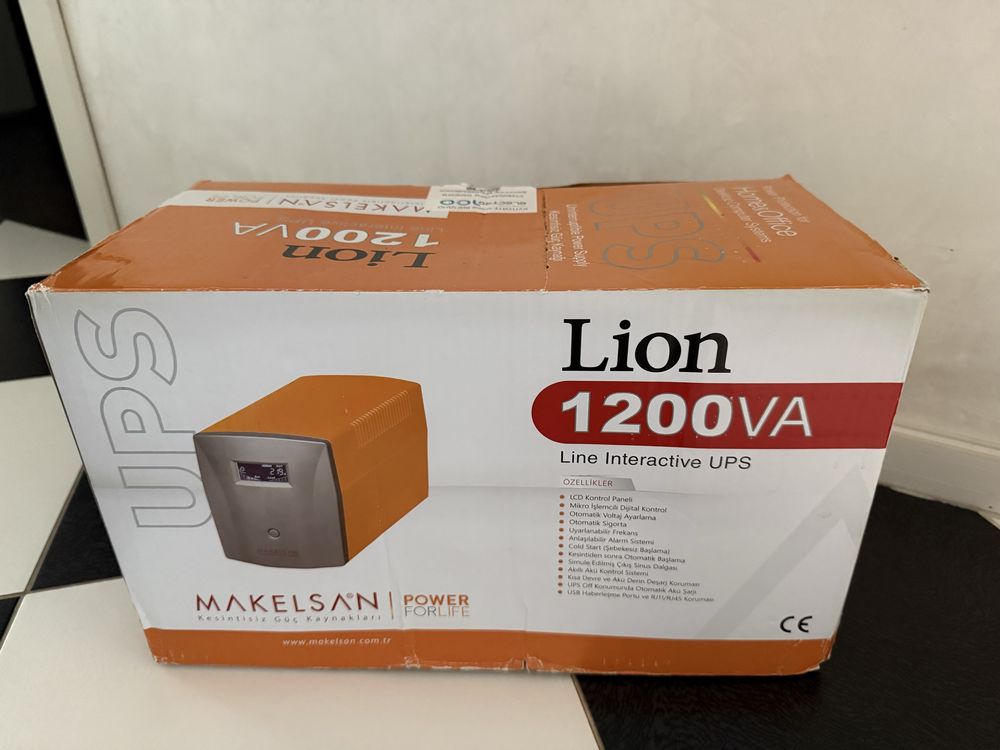 Безперебійник, ДБЖ для комп'ютера Makelsan Lion 1200VA (720W)