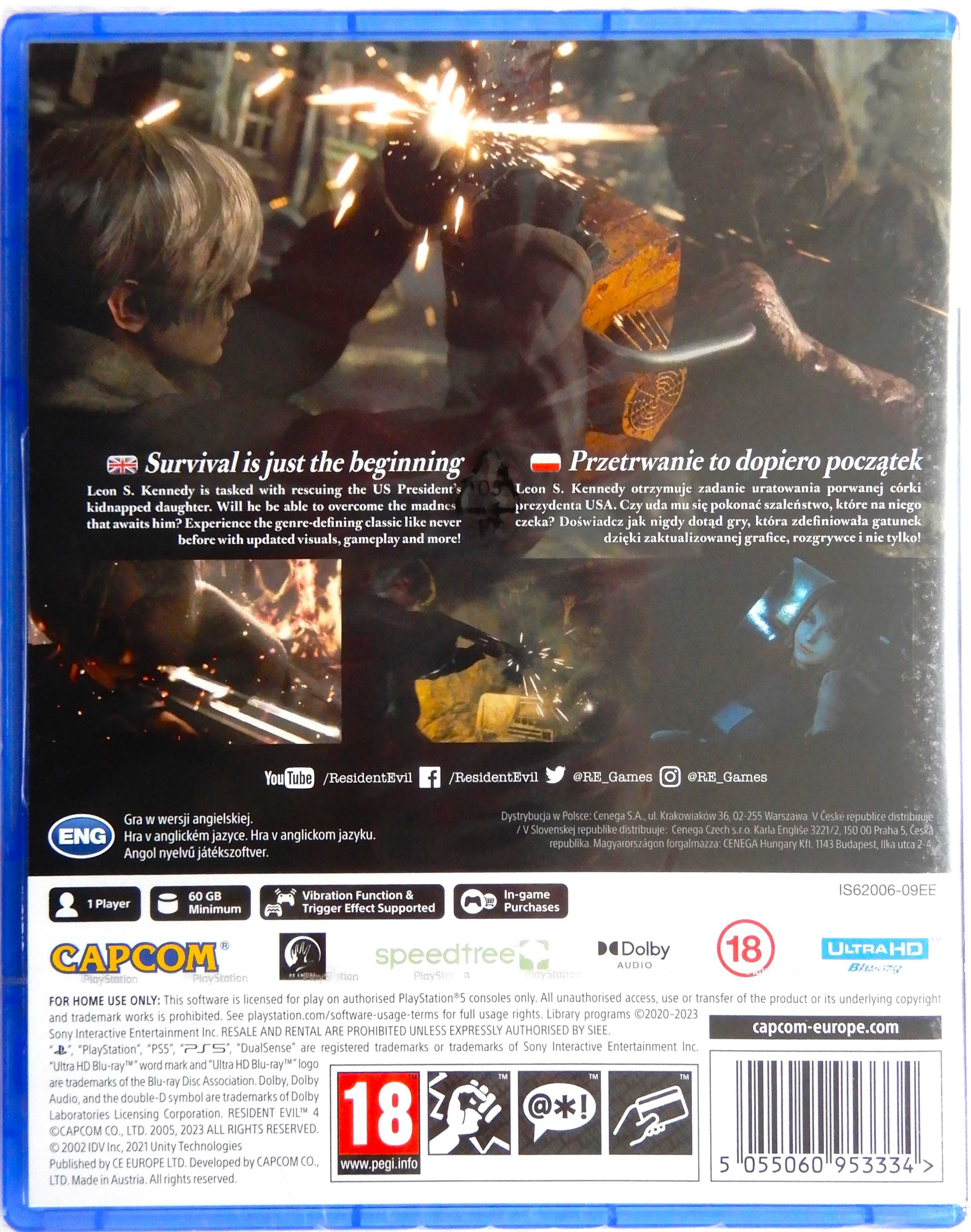 bbb NOWA gra Resident Evil 4 PS5