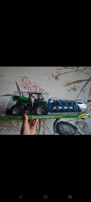 Traktor pług zestaw prezentowy nowy