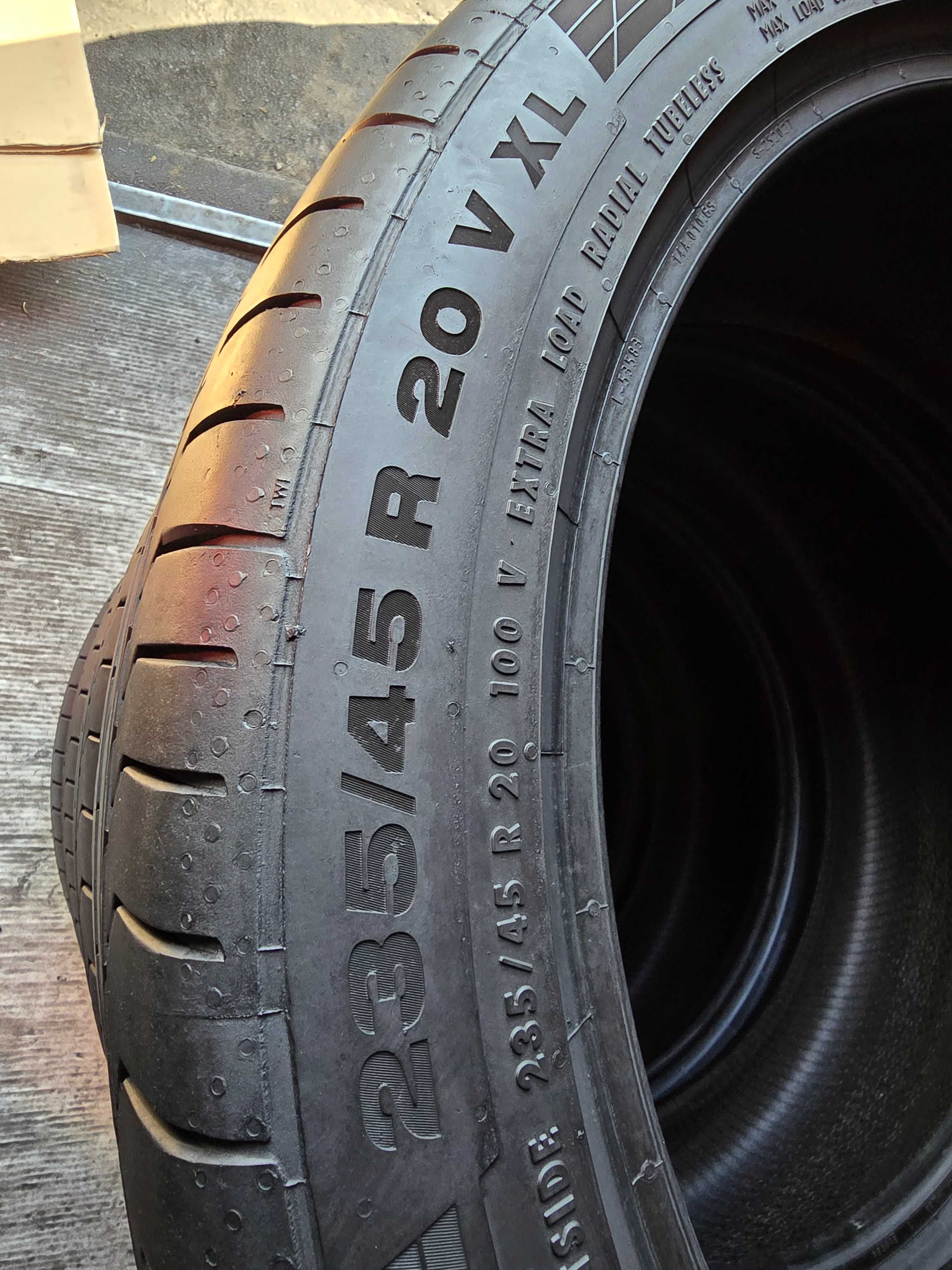 Sprzedam 4 opony 235/45 20" Continental letnie 2022r