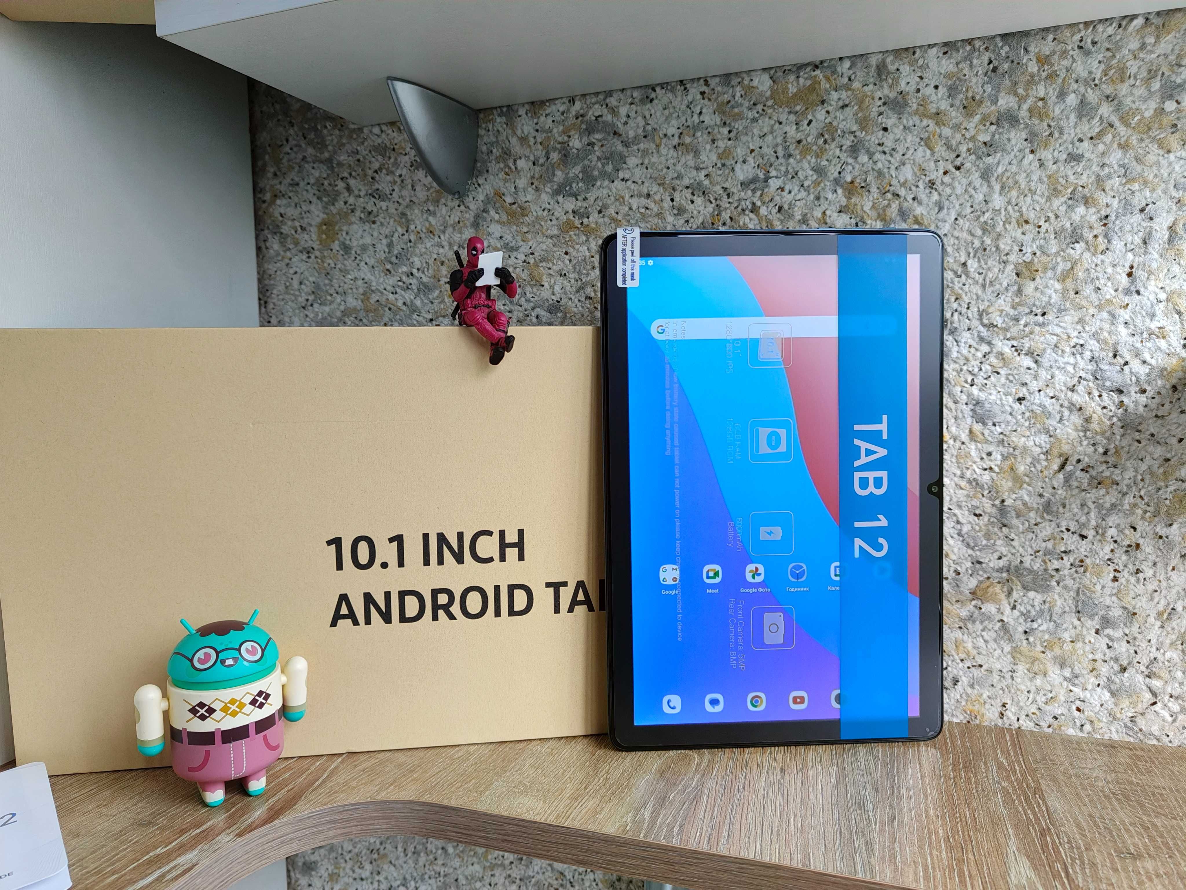 VASOUN Tab 12 6/128GB LTE, 10.1"IPS, 2-сім, GPS, 8000мАг,Новий планшет