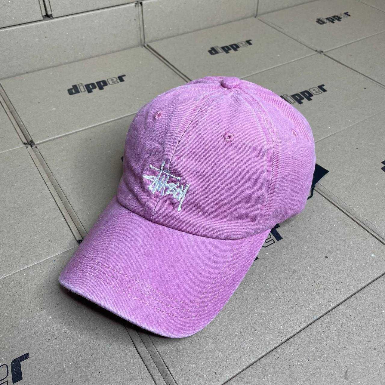 Кепка бейсболка Stussy (сіра, чорна, рожева, бордова) джинсова унісекс