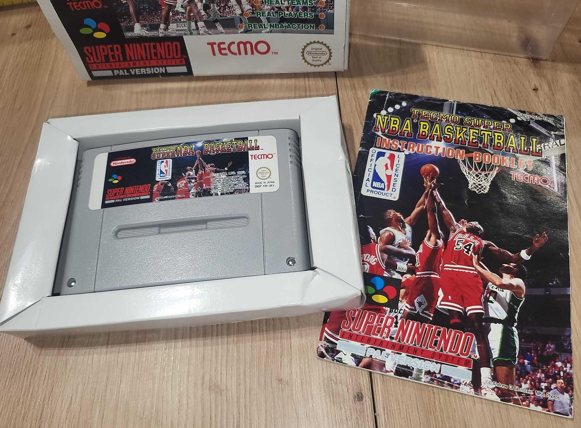 Gra TECMO Super NBA Basketball - NINTENDO SNES - DB stan CIB Komplet
